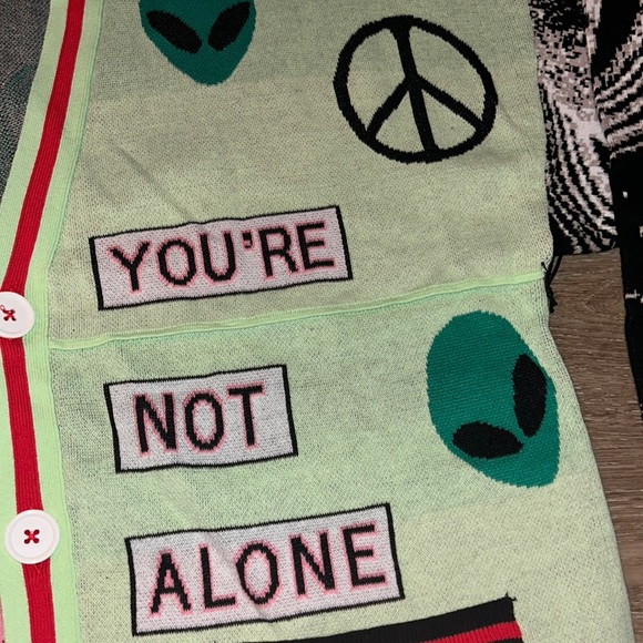 Spirit Jersey Out of this World Sweater Cardigan NWOT - Picture 5 of 8